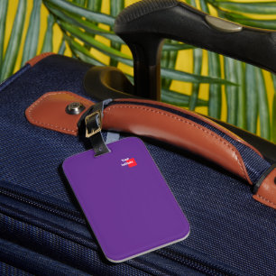 Add Your Initial Purple Luggage Tag