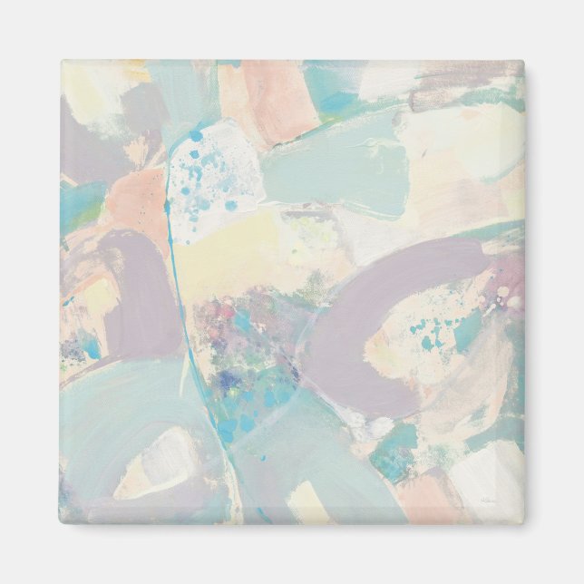 Add Your Initial | White Rock Pastel Magnet (Front)