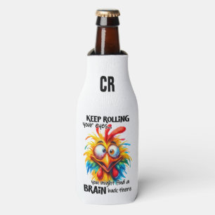 Add your initials/ Add Text on back Bottle Cooler