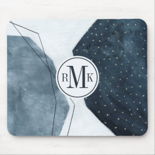 Add Your Initials Adjacent Abstraction Mouse Mat