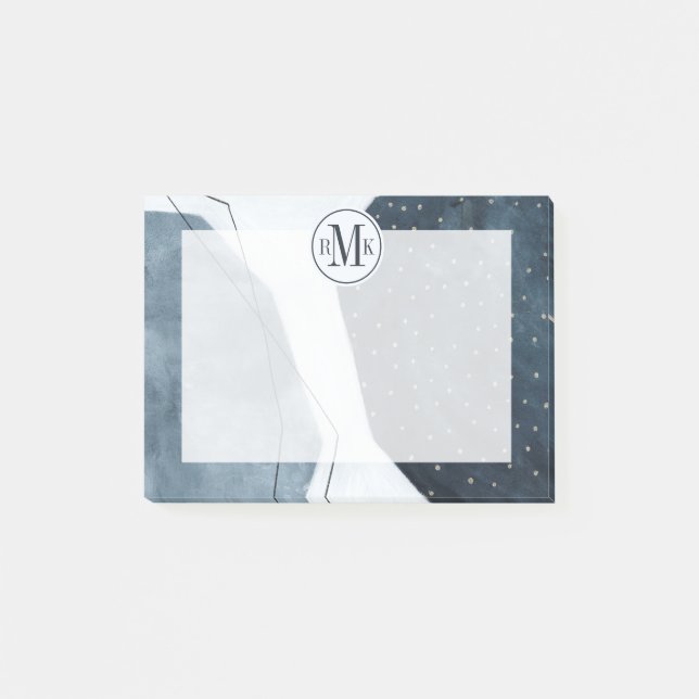 Add Your Initials | Adjacent Abstraction Post-it Notes (Front)