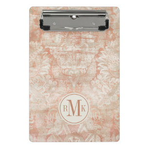Add Your Initials   Garnet Weft Mini Clipboard