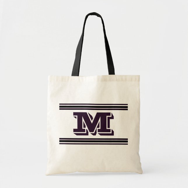 Add Your Initials Monogram Tote Bag (Front)