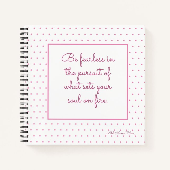 Add Your Inspirational Graduation Quotes Notebook (Front)
