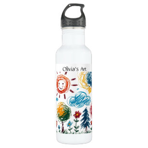 Add your Kid's Artwork to this 710 Ml Water Bottle