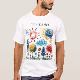 Add your Kid's Artwork to this T-Shirt