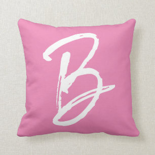 Add Your Letter B Throw Pillow Cushion