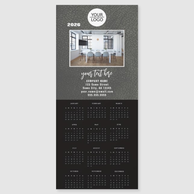 Add your Logo 2026 Calendar Company Photo (Front)