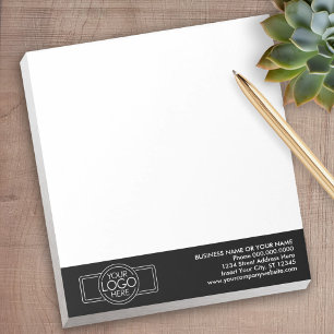 Add Your Logo and Business Contact Information Notepad