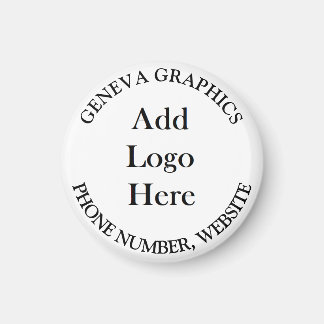 Add Your Logo and Business Information Small Magnet