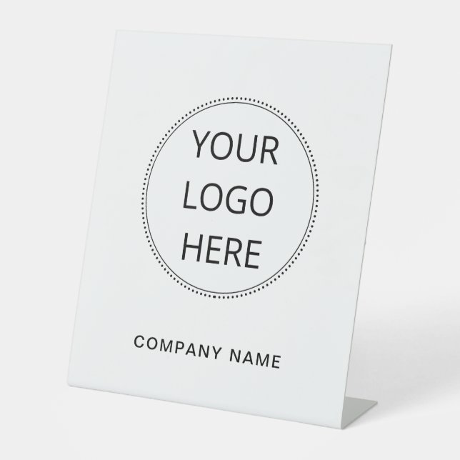 Add Your Logo And Company Name Pedestal Sign (Front)