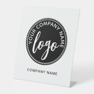 Add Your Logo And Company Name Pedestal Sign