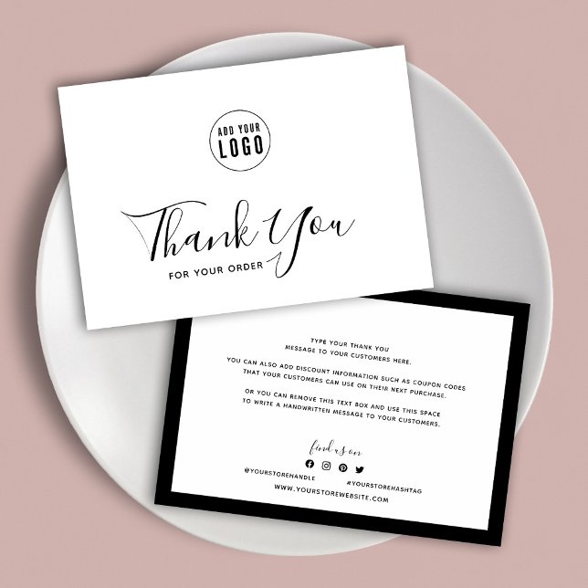 Add Your Logo and Editable Border Colour Thank You (Creator Uploaded)