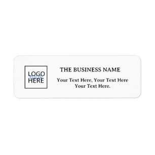 Add your logo and Text Return Address Label