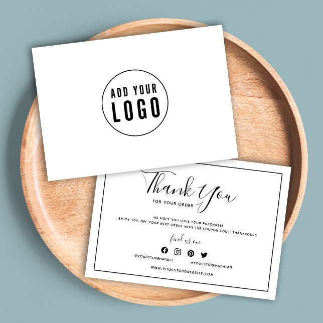 Add Your Logo Black Border and White Thank You (Creator Uploaded)