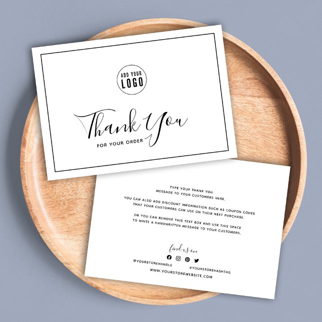 Add Your Logo Black Border and White Thank You (Creator Uploaded)