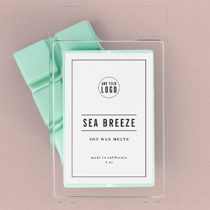 Add Your Logo Black Border & Lines Product Label
