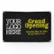 Add Your Logo Black Yellow Grand Opening Banner