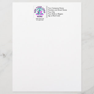 ADD YOUR LOGO Business Church Custom Letterhead