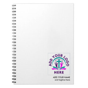 ADD YOUR LOGO   Business Church Merchandise Notebook