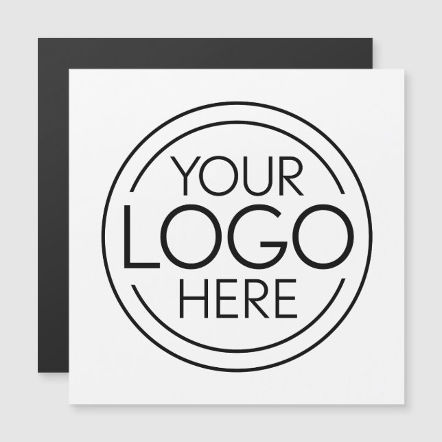 Add Your Logo Business Corporate Modern Magnet (Front/Back)