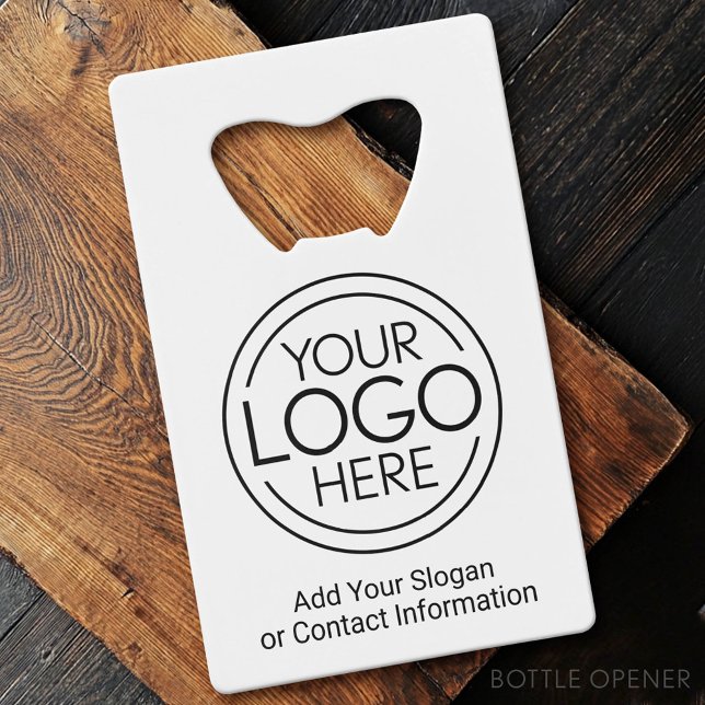 Add Your Logo Business Corporate Modern Minimalist (Custom Bottle Opener)
