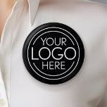 Add Your Logo Business Corporate Modern Minimalist 6 Cm Round Badge<br><div class="desc">Perfect for an office party or presentation or walking around the neighbourhood to advertise your business, these logobuttons are simple in design. You can change the background colour to match the colour that coordinates with your company logo. A simple, no frills design for any company. Upload your logo. If your...</div>