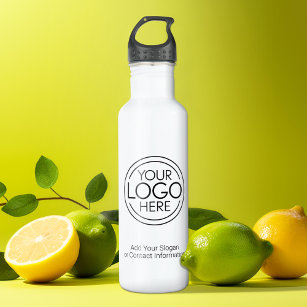 Add Your Logo Business Corporate Modern Minimalist 710 Ml Water Bottle