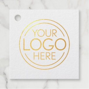 Add Your Logo Business Corporate Modern Minimalist Favour Tags