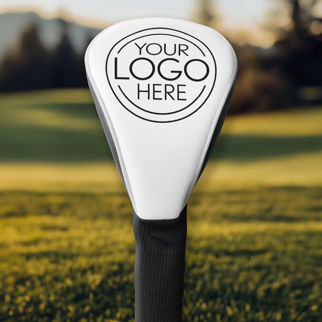 Add Your Logo Business Corporate Modern Minimalist Golf Head Cover (Personalized Golf Head Cover)