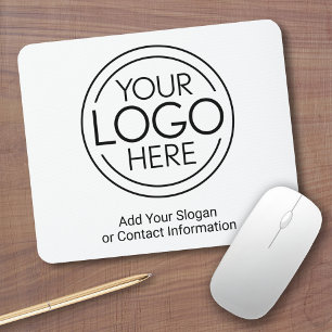Add Your Logo Business Corporate Modern Minimalist Mouse Mat