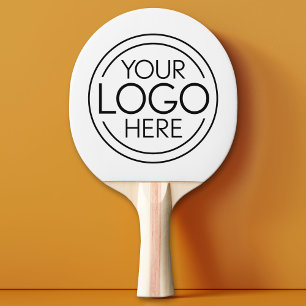 Add Your Logo Business Corporate Modern Minimalist Ping Pong Paddle