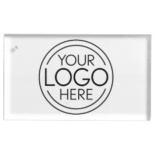 Add Your Logo Business Corporate Modern Minimalist Place Card Holder