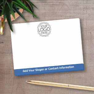 Add Your Logo Business Corporate Modern Minimalist Post-it Notes