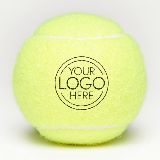 Add Your Logo Business Corporate Modern Minimalist Tennis Balls (Front)