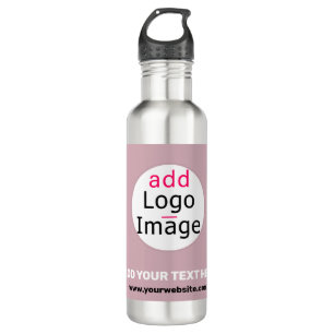 Add Your Logo Business Customizable Dusty Rose Hue 710 Ml Water Bottle