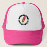 Add Your Logo Business Employer Brand Swag Trucker Hat<br><div class="desc">Add your brand logo and custom text to this trucker hat that's perfect for creating brand awareness or as an advertising medium. Available in other colours and sizes. No minimum order quantity and no setup fee.</div>
