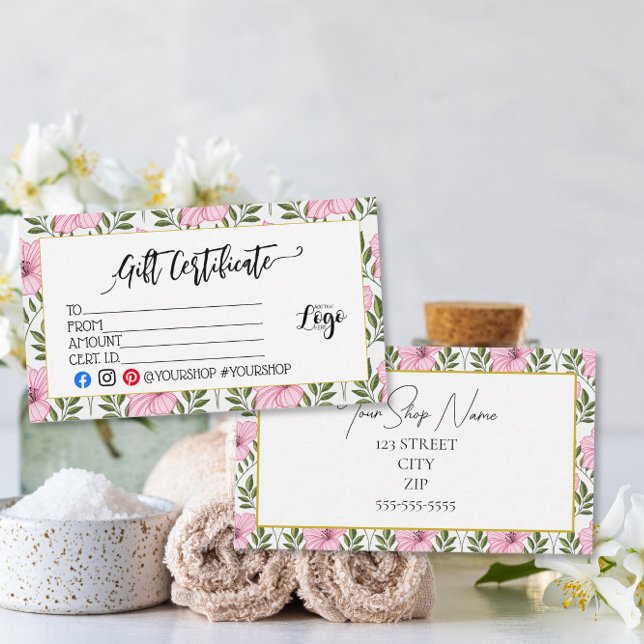 ADD YOUR LOGO Business Gift Certificate Marketing  (Creator Uploaded)