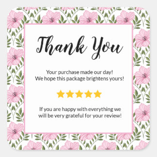 ADD YOUR LOGO Business Gift Certificate Marketing  Square Sticker