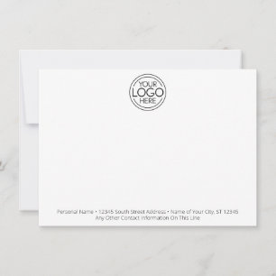 Add Your Logo Business Modern Minimal Card