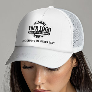 Add Your Logo Business Modern Minimalist with Text Trucker Hat