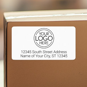 Add Your Logo Business Modern Return Address Label