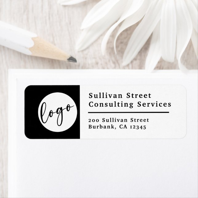 Add Your Logo Business Return Address Label (Insitu)
