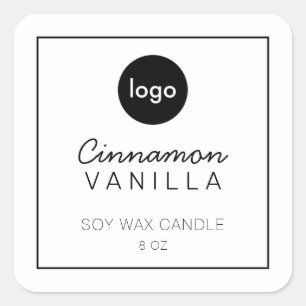 Add Your Logo Candle Label Custom Product Branding
