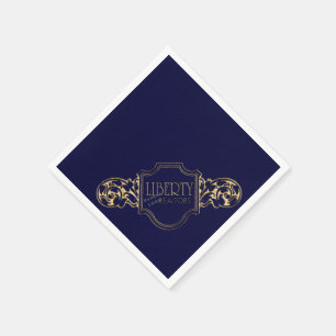 Add your logo, Change background colour Napkins