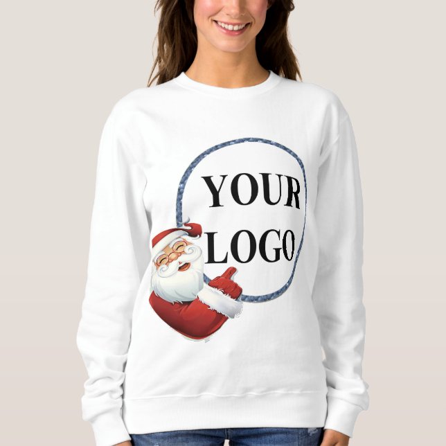 Add Your Logo Christmas Holiday Sweatshirt (Front)
