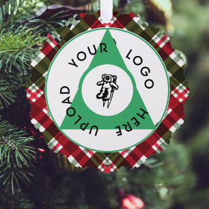 Add Your Logo Christmas Tree Decoration Card