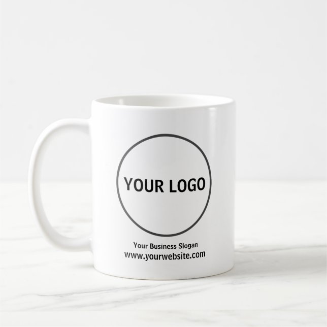 Add Your Logo, Company Mug,  Coffee Mug (Left)