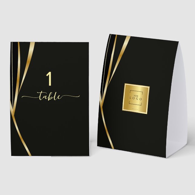 Add your logo Corporate event table number (Front/Back)