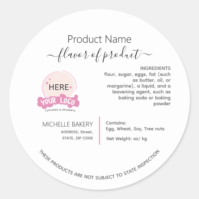 Add your logo cottage law label (Front)